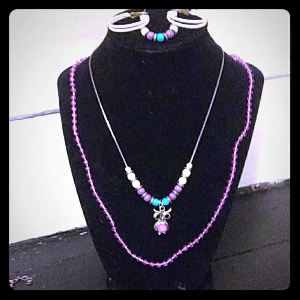 Cute Owl 4 piece Jewelry Set